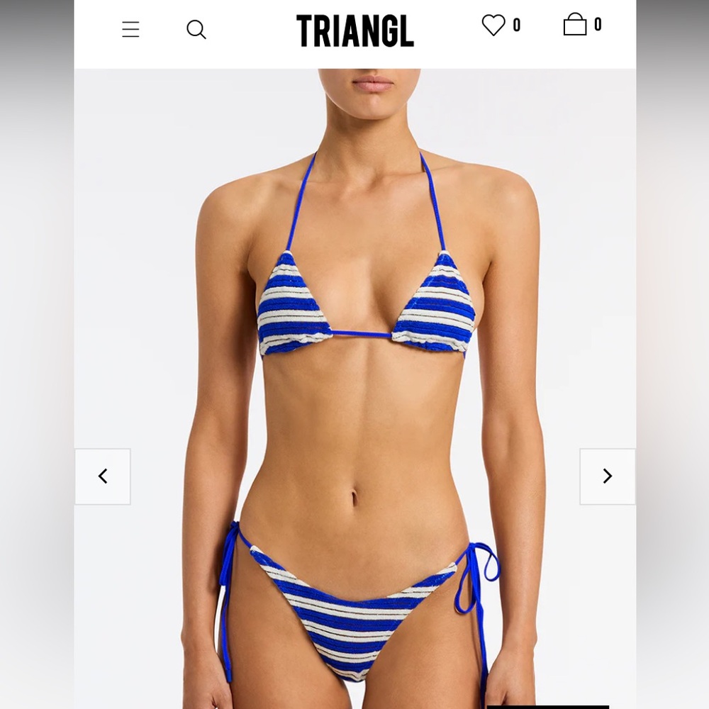 TRIANGL VINCA - JOLY Blue Terry Towelling Bikini Set